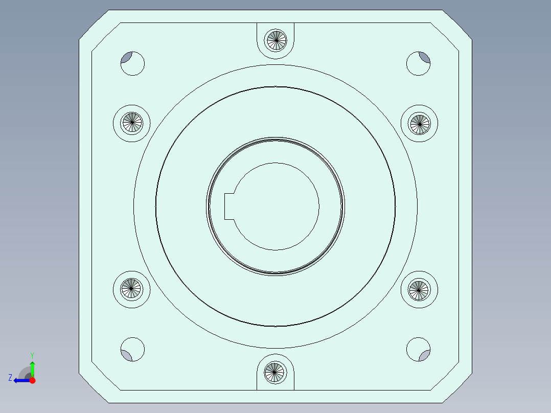 直齿孔PLF160-L2-LC 35-114.3-200-M12.stp右视图