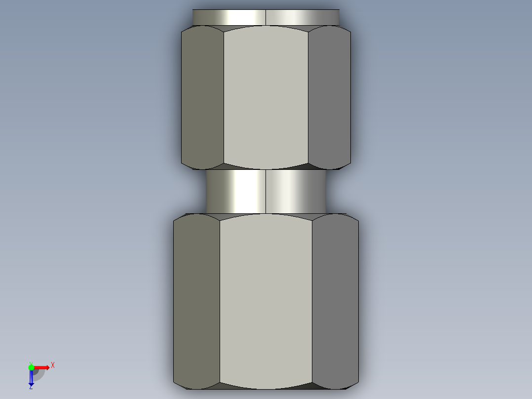 卡套式工业通用硬管接头6_gbu-s俯视图