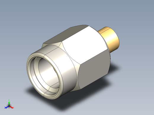 SMA接口3正等轴测缩略图