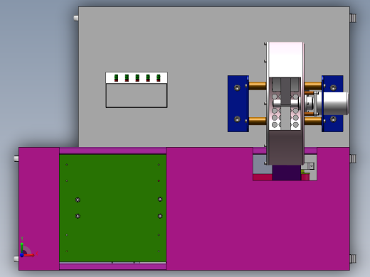 Q427-纸币分类整理装置（整理机构）的设计【三维SolidWorks】前视缩略图