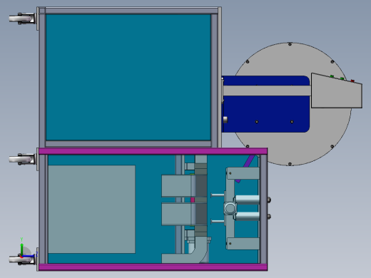 Q427-纸币分类整理装置（整理机构）的设计【三维SolidWorks】左视缩略图