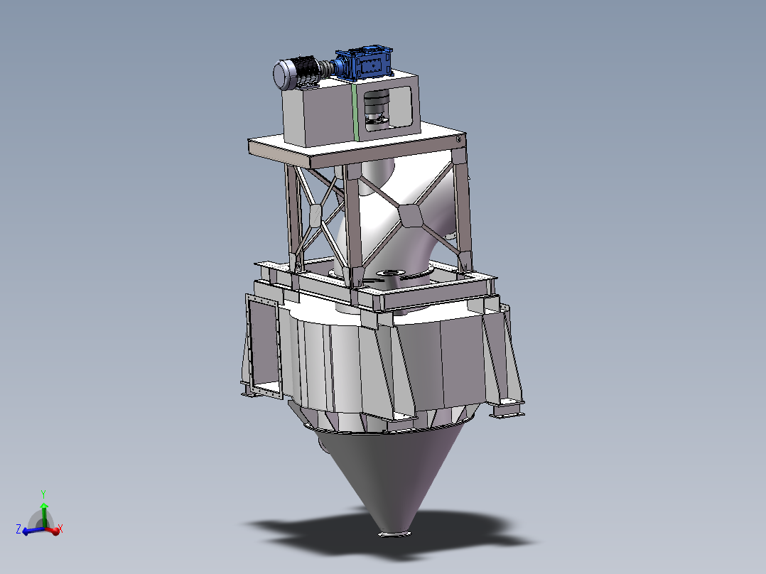 SEPA鼠笼式选粉机设计【三维SW模型建模+说明+CAD图纸】