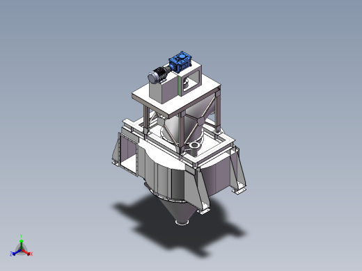 SEPA鼠笼式选粉机设计【三维SW模型建模+说明+CAD图纸】正等轴测缩略图
