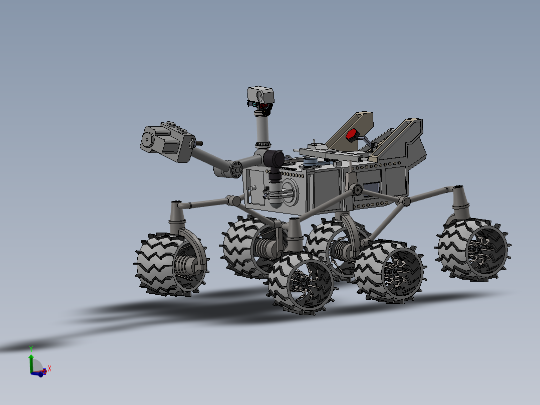 火星好奇号探测器详细模型