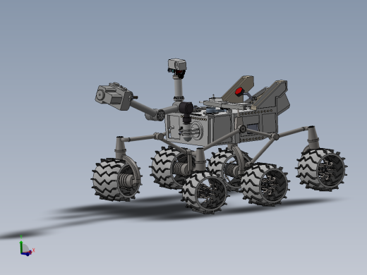 火星好奇号探测器详细模型