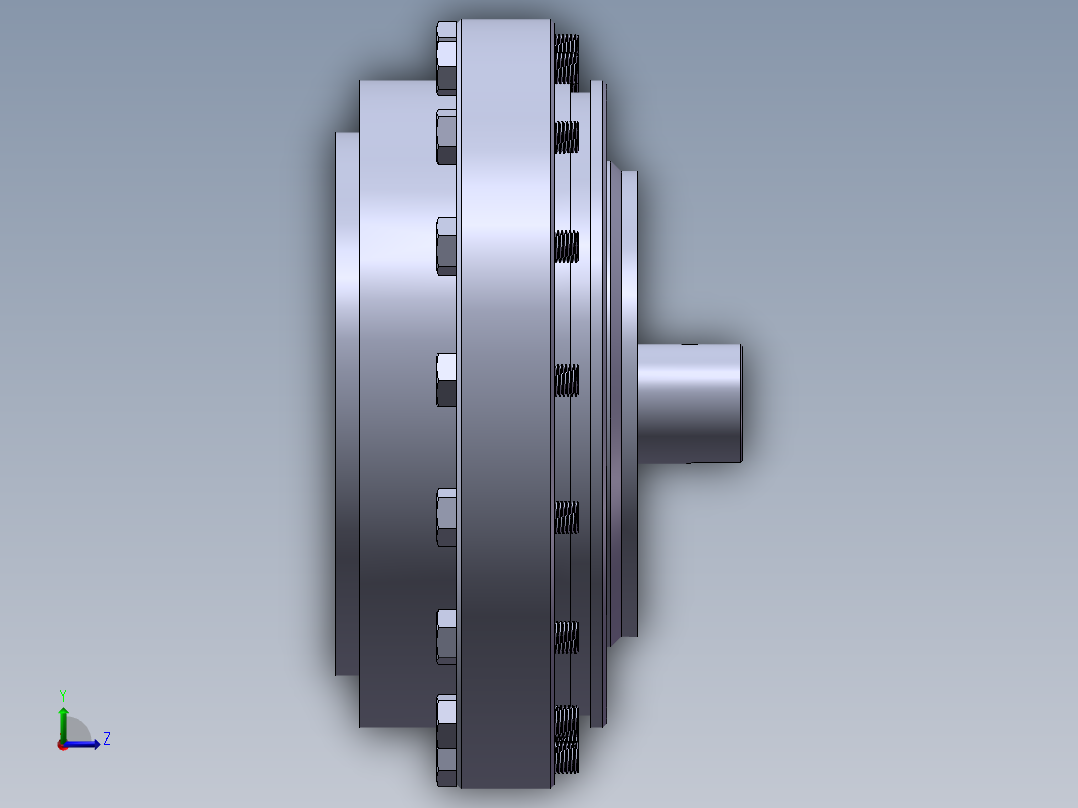 两个行星轮rv减速器设计及仿真【全套含有cad图纸三维建模】左视图