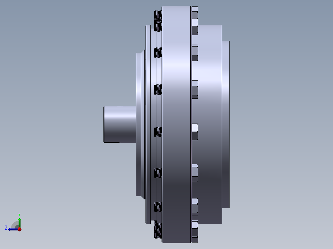 两个行星轮rv减速器设计及仿真【全套含有cad图纸三维建模】右视图