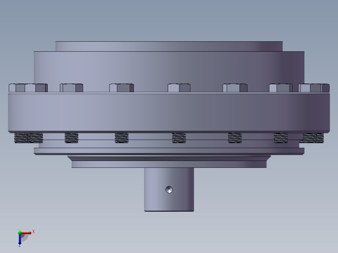 两个行星轮rv减速器设计及仿真【全套含有cad图纸三维建模】俯视图