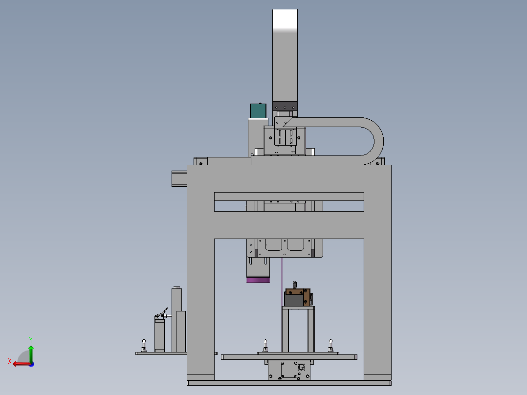 三坐标检测机sw17可编辑后视图