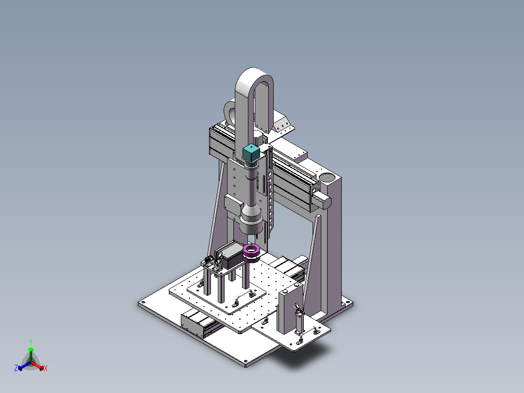 三坐标检测机sw17可编辑正等轴测图