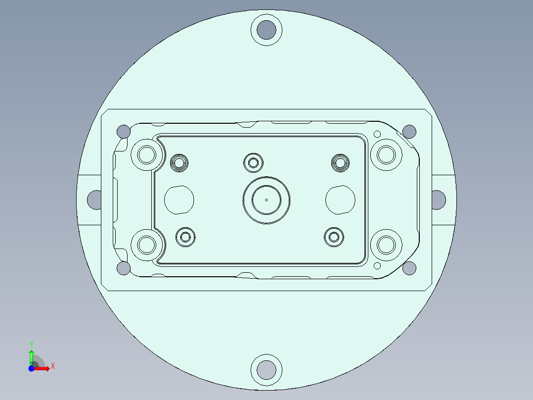 VT306-笔记本CNC工装夹具三维模型CNC3前视图