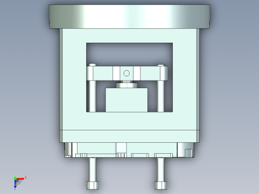 VT306-笔记本CNC工装夹具三维模型CNC3俯视缩略图