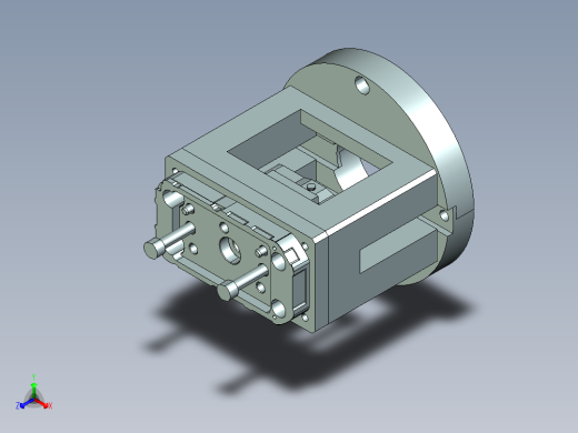 VT306-笔记本CNC工装夹具三维模型CNC3正等轴测缩略图