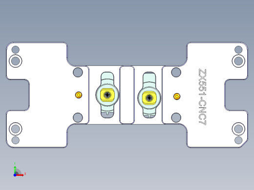 ZX551-B-笔记本CNC工装夹具三维模型CNC7-1010前视缩略图