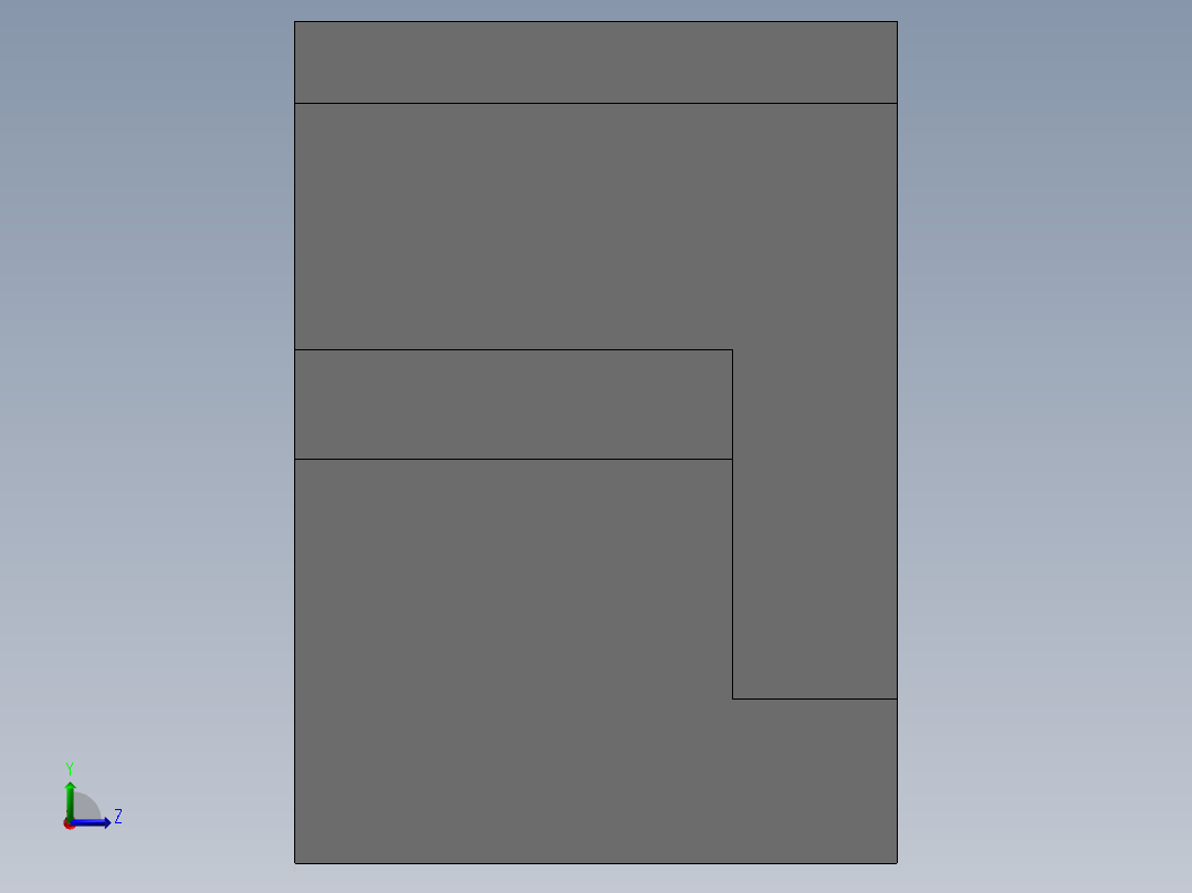 B继电器底座左视图