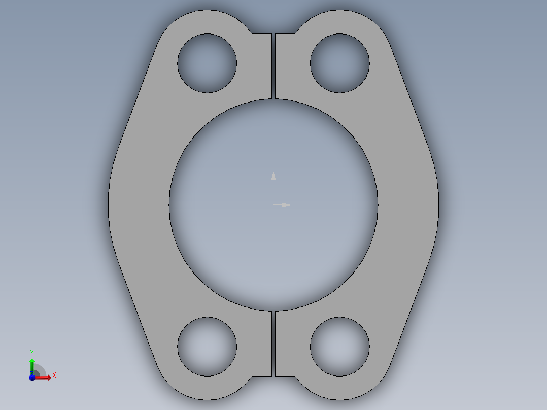 法兰接头、FS-48前视图