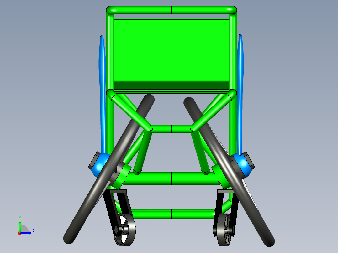 B3003347-X30 残疾人车轮椅左视图