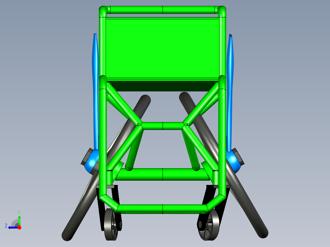 B3003347-X30 残疾人车轮椅右视图