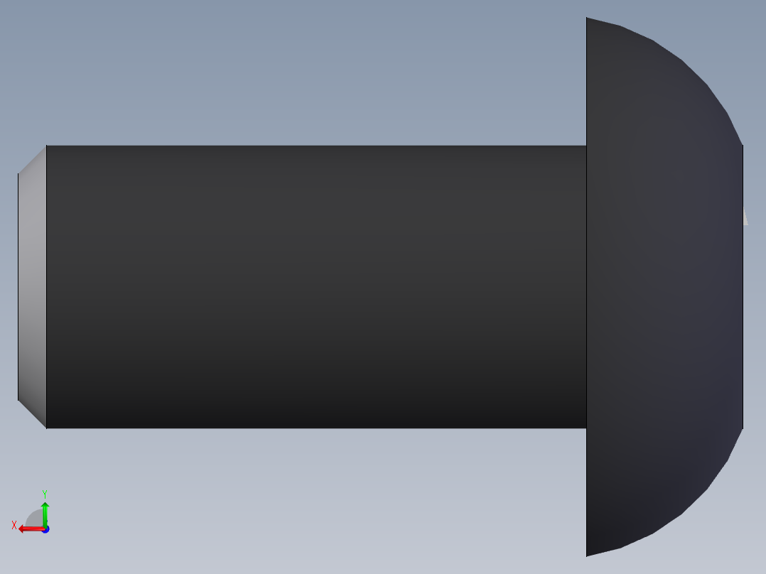 内六角平圆头螺钉  M5×1001后视图