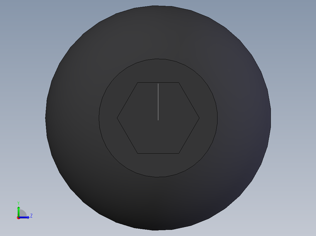 内六角平圆头螺钉  M5×1001左视图