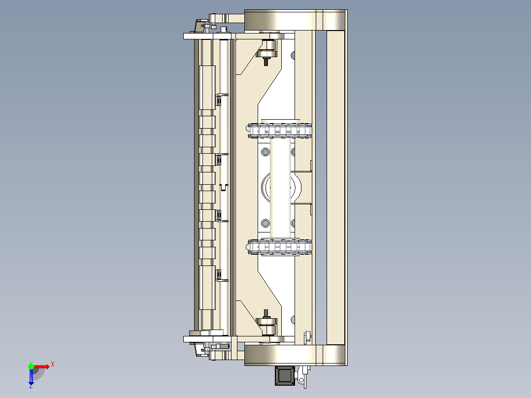 垃圾桶提升机俯视图