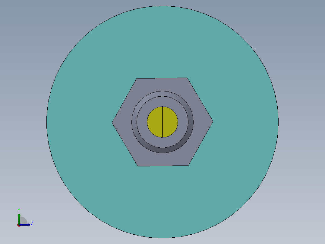 活塞阻尼左视图