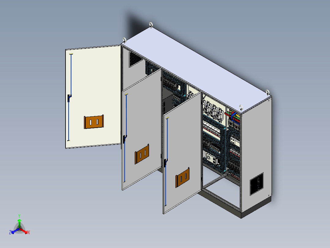 三柜组装变频器刀开关plc风机双电源控制柜 56434