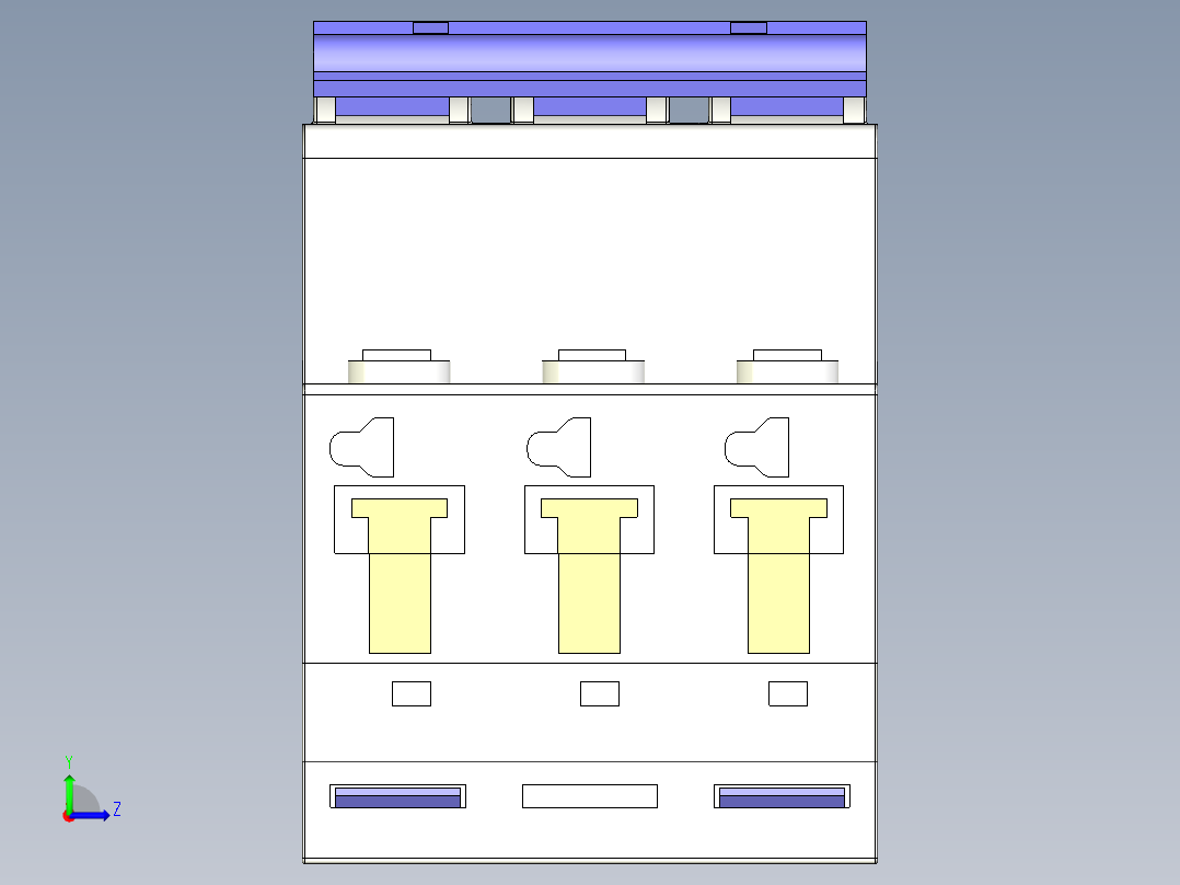 DZ47-60空气开关左视图