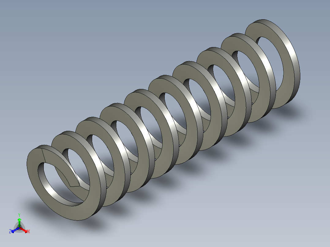 弹簧(三益)CSSWY11-50主视图