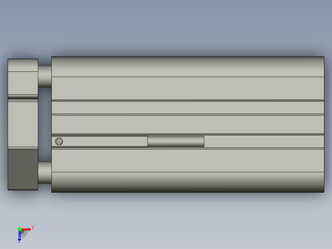 TACQ20X40S(0)+(CMSG-1)-薄型气缸-亚德客俯视图