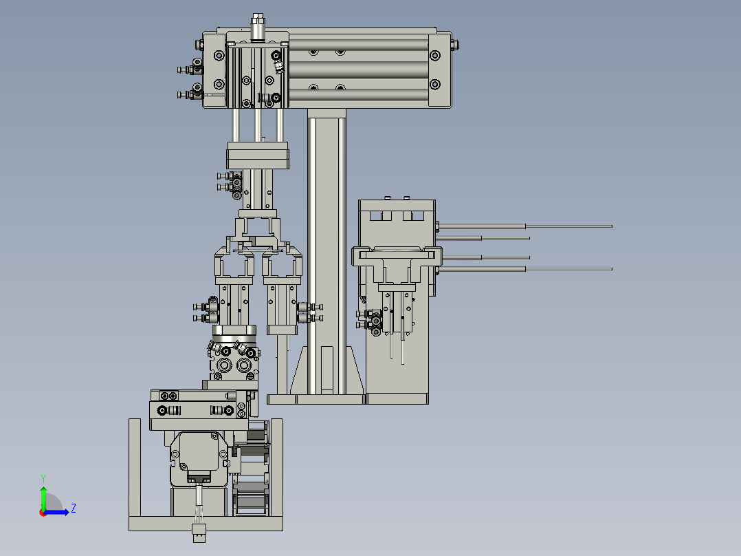 CZXD191019-02绳子头部处理机构左视图