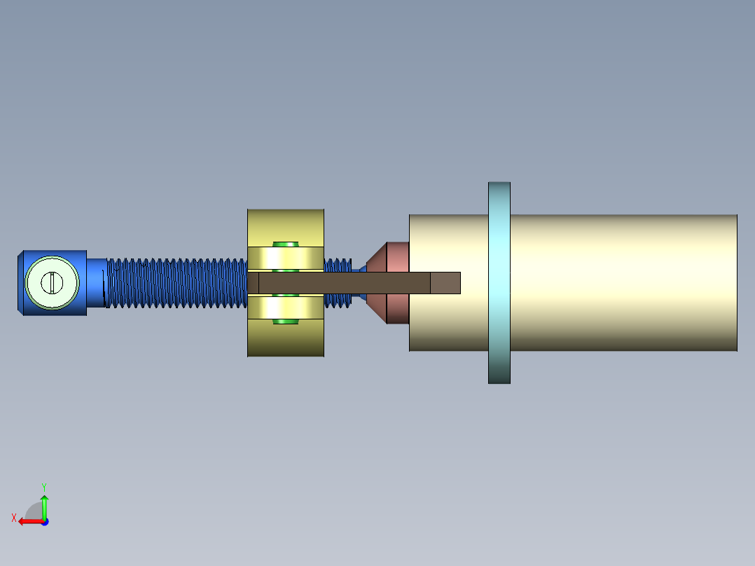 带轮拉马模型设计后视图