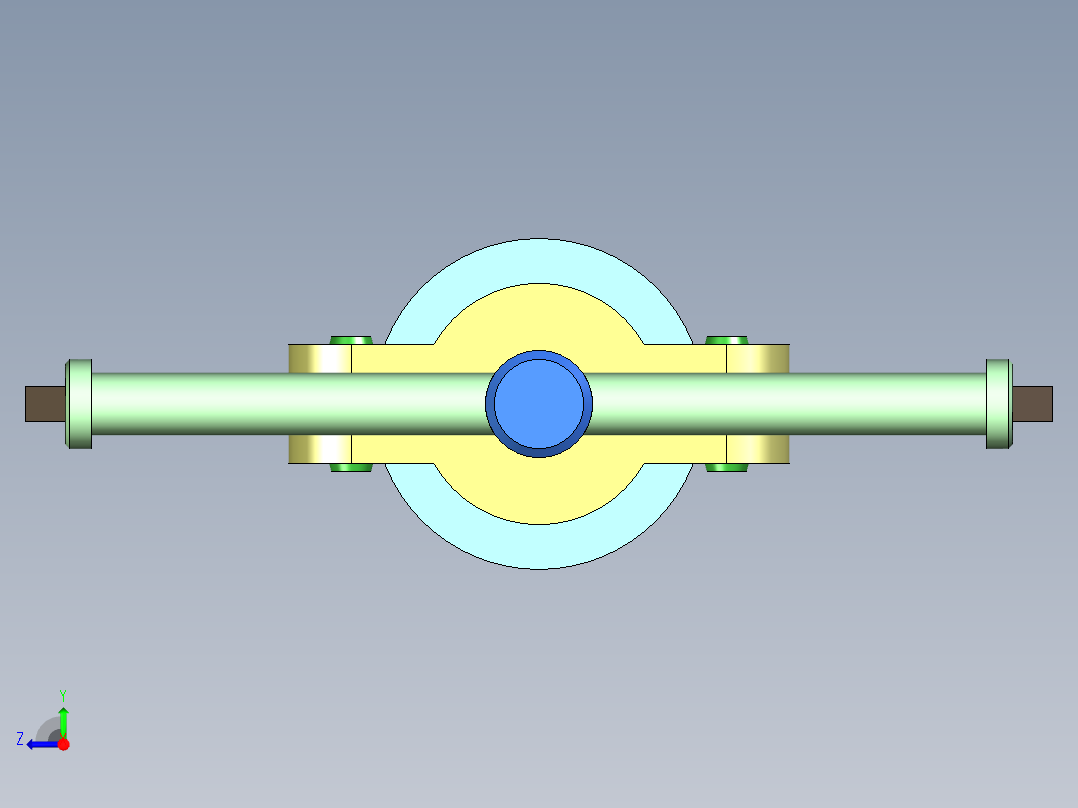 带轮拉马模型设计右视图
