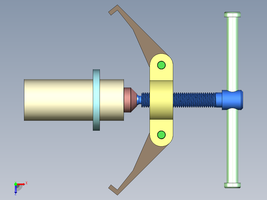 带轮拉马模型设计俯视图