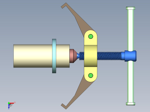 带轮拉马模型设计俯视缩略图