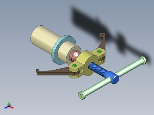 带轮拉马模型设计正等轴测缩略图