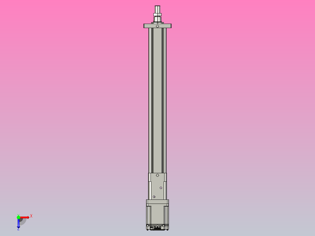 伺服电缸SOE50-L10-C-S400-D-FA-A-P75-D3俯视图