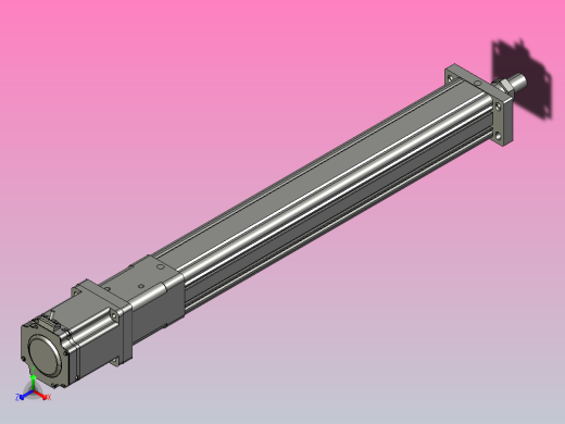 伺服电缸SOE50-L10-C-S400-D-FA-A-P75-D3正等轴测缩略图