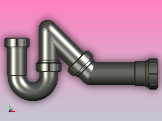 PP通用S存水弯P存水弯40X50MM前视缩略图