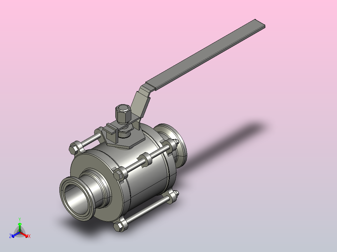 IQP-01手动卡式球阀[IQP-01-1.5s]主视图