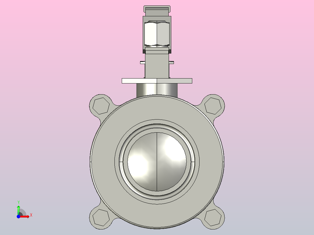 IQP-01手动卡式球阀[IQP-01-1.5s]前视图