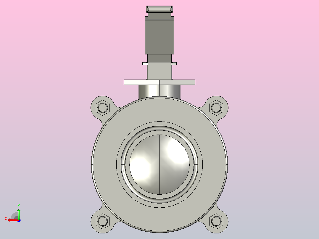 IQP-01手动卡式球阀[IQP-01-1.5s]后视图