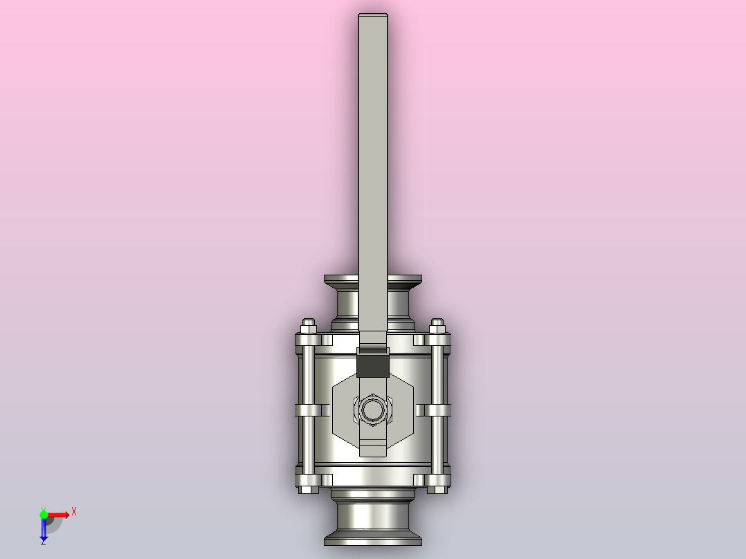 IQP-01手动卡式球阀[IQP-01-1.5s]俯视图