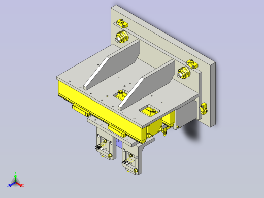 2种工件电气特性检测机构3D图
