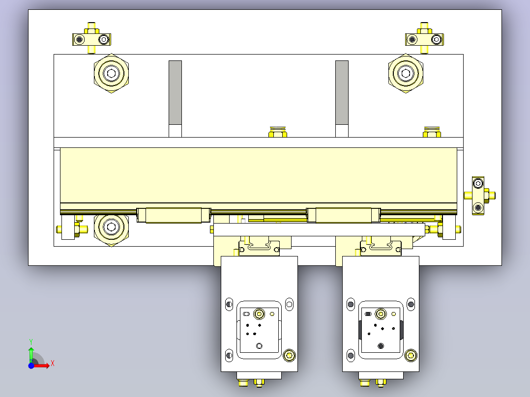 2种工件电气特性检测机构3D图前视图