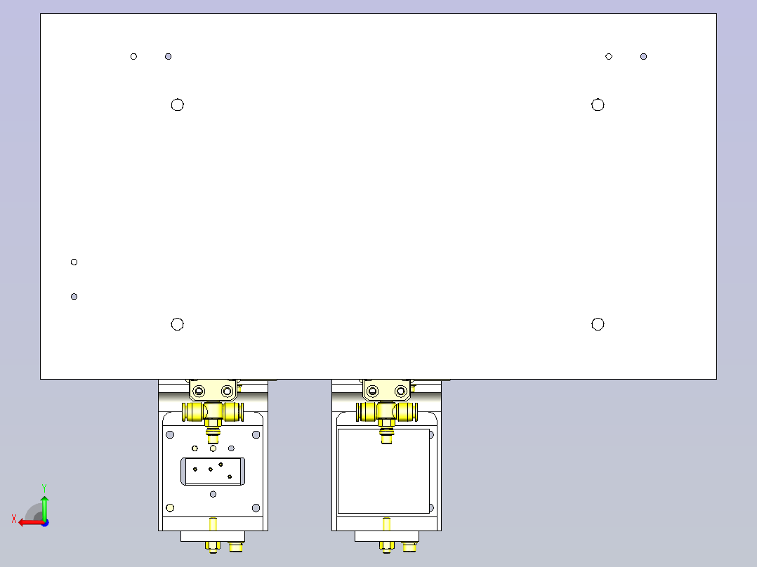 2种工件电气特性检测机构3D图后视图