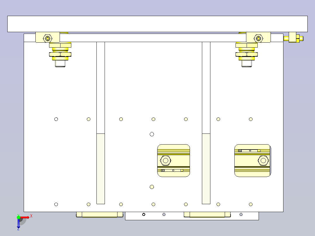 2种工件电气特性检测机构3D图俯视图
