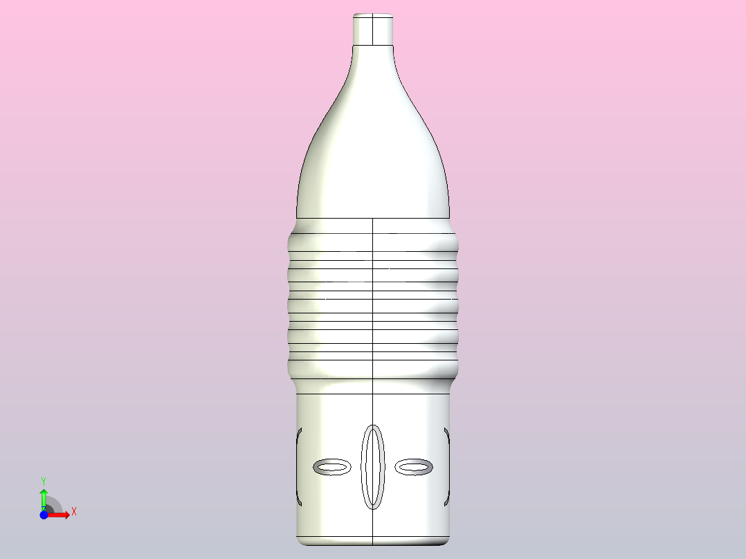 玻璃瓶3前视图