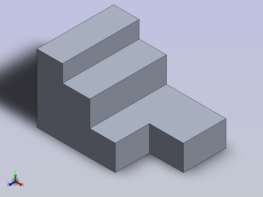 SOLIDWORKS新手级零件P1正等轴测图
