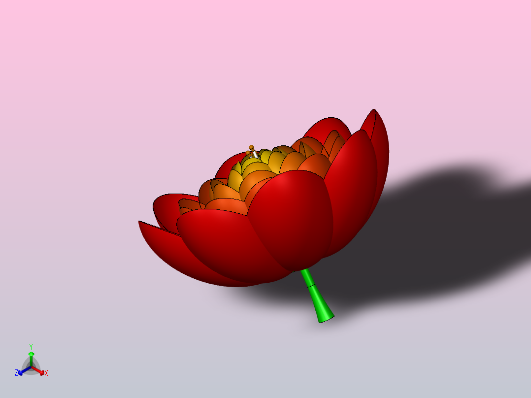 花正等轴测图